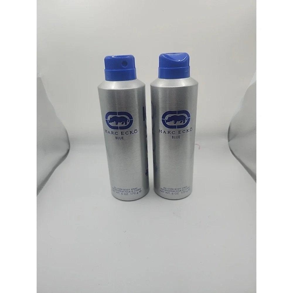 2 Marc Ecko Blue By Marc Ecko All Over Body Spray 6 Oz For Men